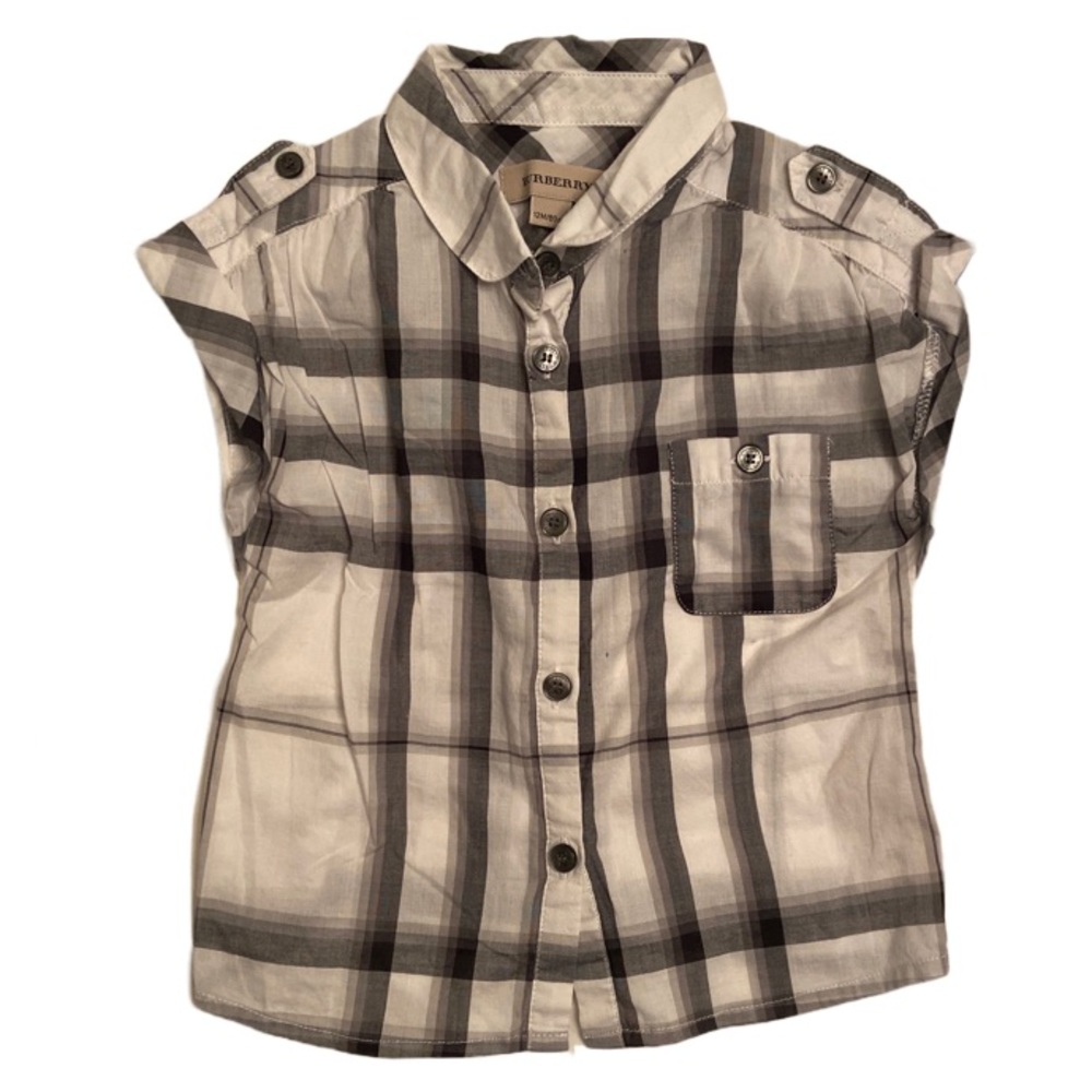 Burberry Baby Button Down Shirt - Size 12 months